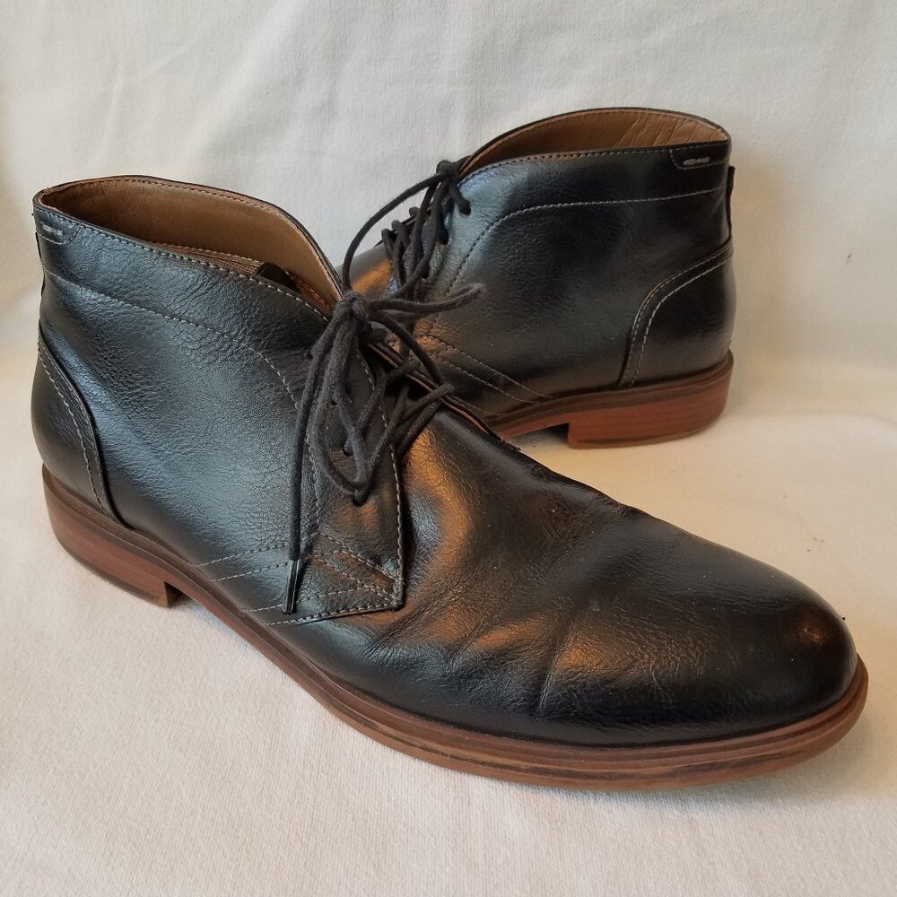 Sonoma Ortholite Aaron Chukka Ankle Boots Black Men's Size 12M Dress Shoes